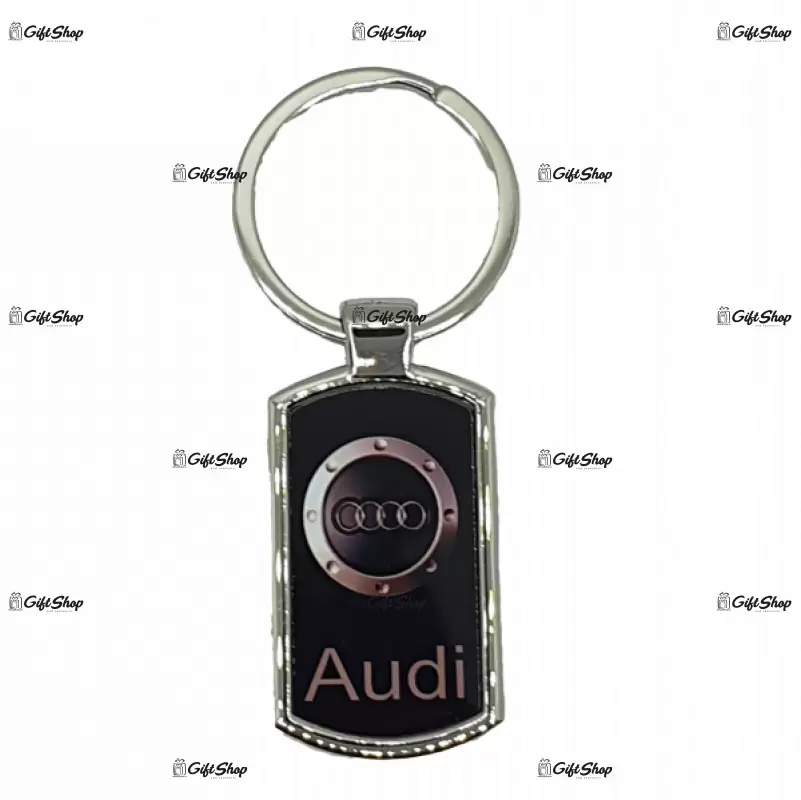 Audi, breloc din metal cu mesaj b